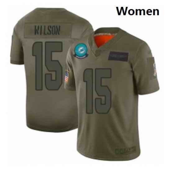 Womens Miami Dolphins 15 Albert Wilson Limited Camo 2019 Salute to Service Football Jersey